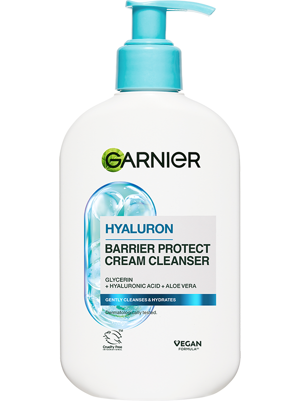 Skin Naturals upokojujúci čistiaci krém s kyselinou hyalurónovou a aloe vera